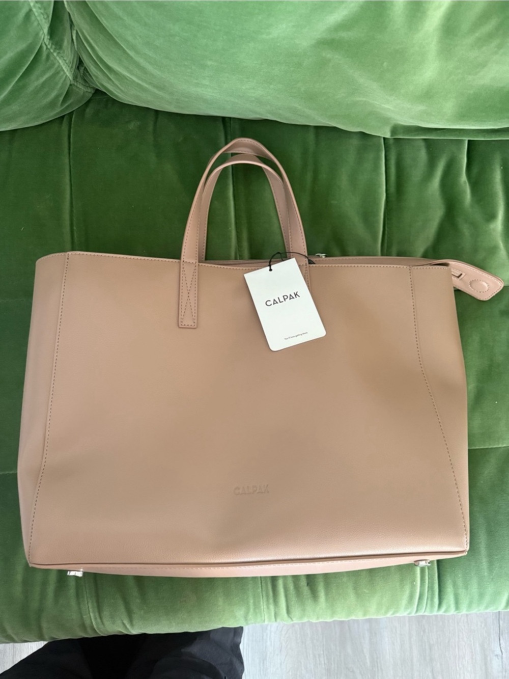 CALPAK Haven 16” Laptop Tote Bag in Taupe NWT